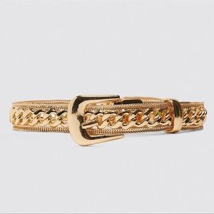ZARA GOLD CHAIN BELT